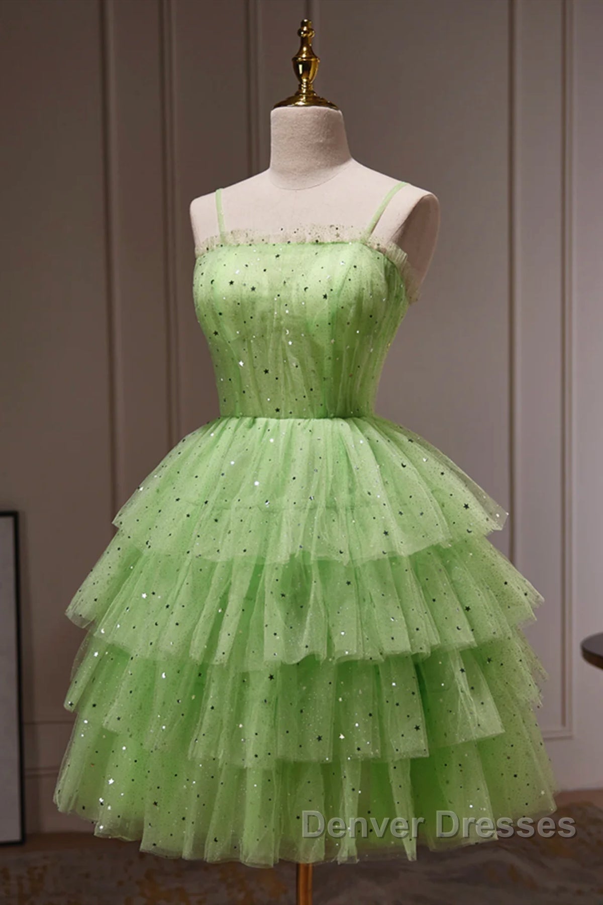 Short Green Prom Dress, Short Green Graduation Homecoming Dress Secondary image