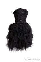 Short Lace Tulle Prom Dresses Homecoming Dresses With Beading