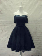 Short Sleeves Short Prom Dress, Short Sleeves Short Formal Homecoming Graduation Dress