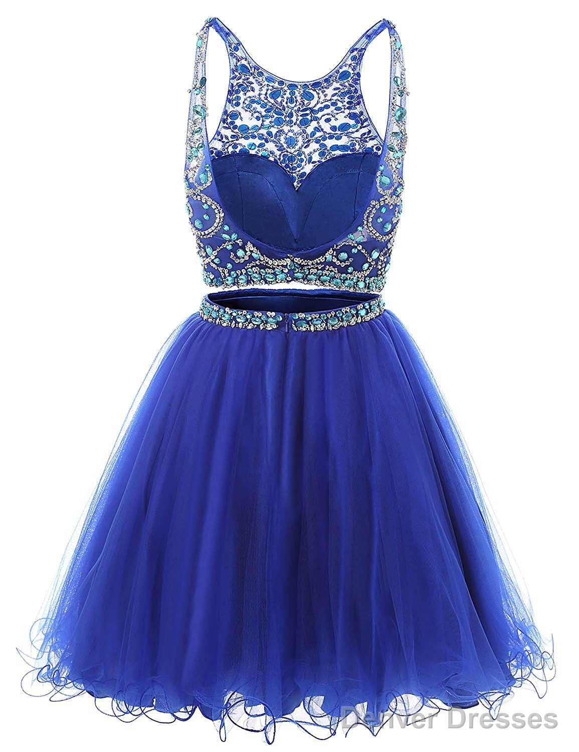Short Tulle Beading Homecoming Dress Secondary image