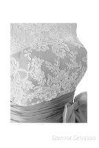 Silver Taffeta Short Homecoming Dress Prom Dress