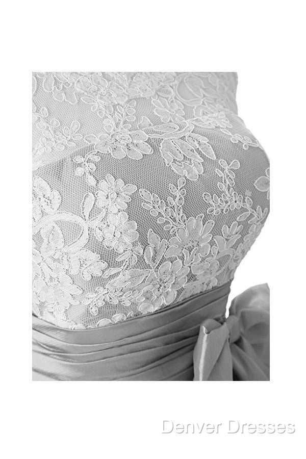 Silver Taffeta Short Homecoming Dress Prom Dress