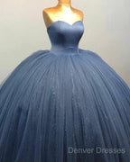 Silver Wedding Dress Sweetheart Ball Gown