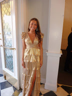 Simple A Line Long Prom Dress Evening Dress