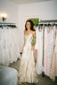 Simple A Line Spaghetti Strap Light Champagne Satin Evening Dress Party Dress
