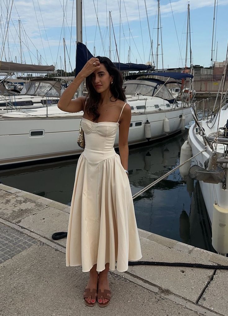 Simple A Line Spaghetti Straps Satin Evening Party Dress Prom Dress Main image