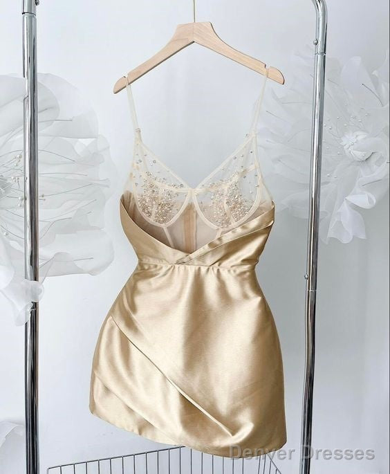 Simple A Line Straps 18Th Birthday Dresses Short Birthday Outfits