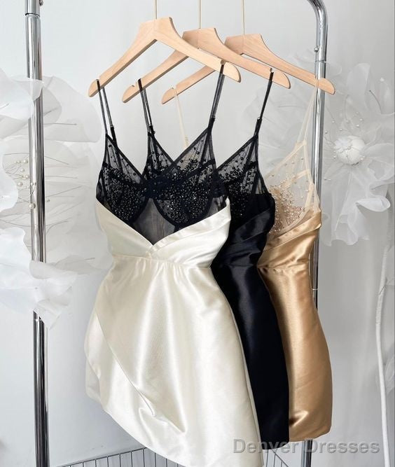 Simple A Line Straps 18Th Birthday Dresses Short Birthday Outfits Main image
