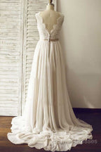 Simple Beach Wedding Dress Chiffon Fabric, Dress For Wedding, Bridal Gown ,Bride Dress, Dress For Brides