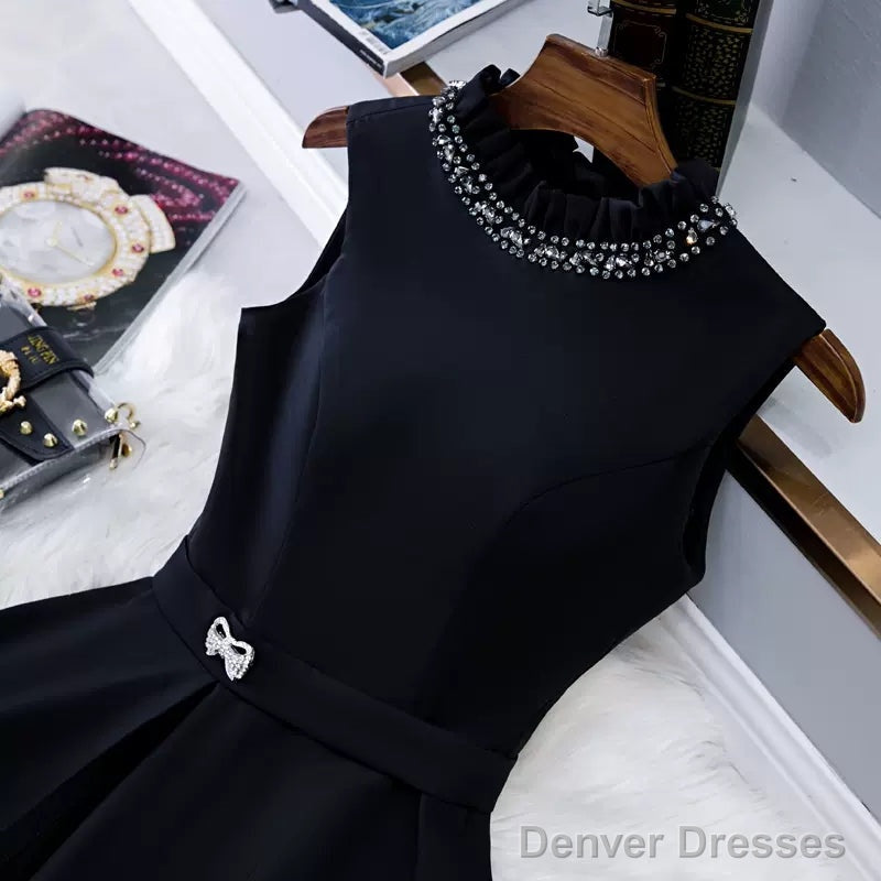 Simple Black Hoco Dress Short Homecoming Dresses