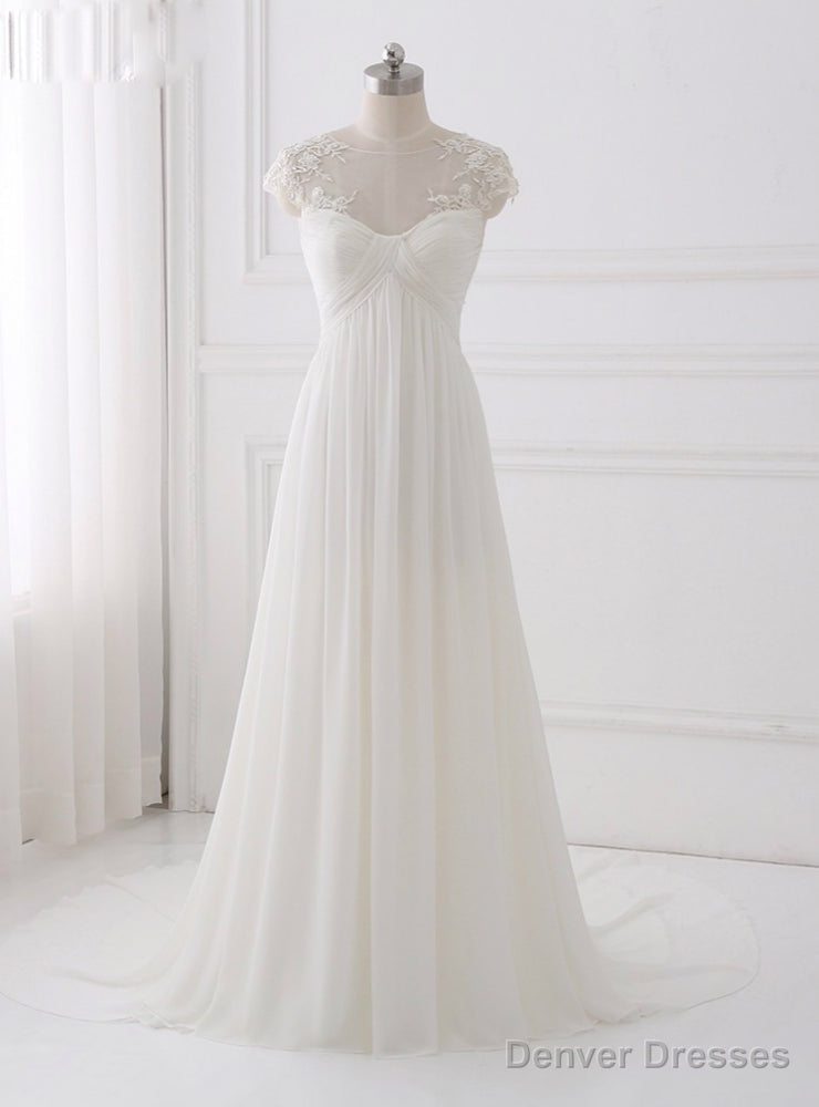 Simple Bohemian Wedding Dresses Wedding Dress Chiffon Main image