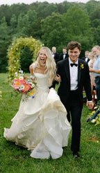 Simple Classic White A Line Strap Satin Tulle Long Prom Dress Wedding Dress