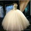 Simple Design Strapless Tulle Wedding Dresses Ball Gowns