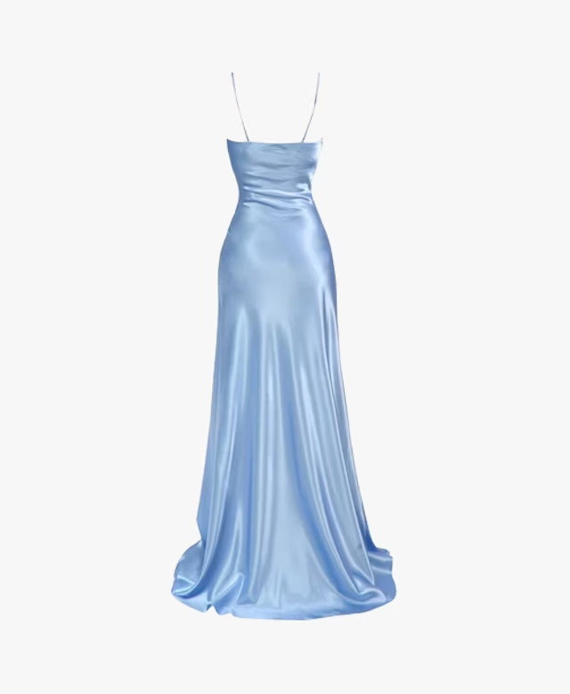 Simple Mermaid Floor Length Prom Dress With Slit 22Th Birthday Outfit Secondary image