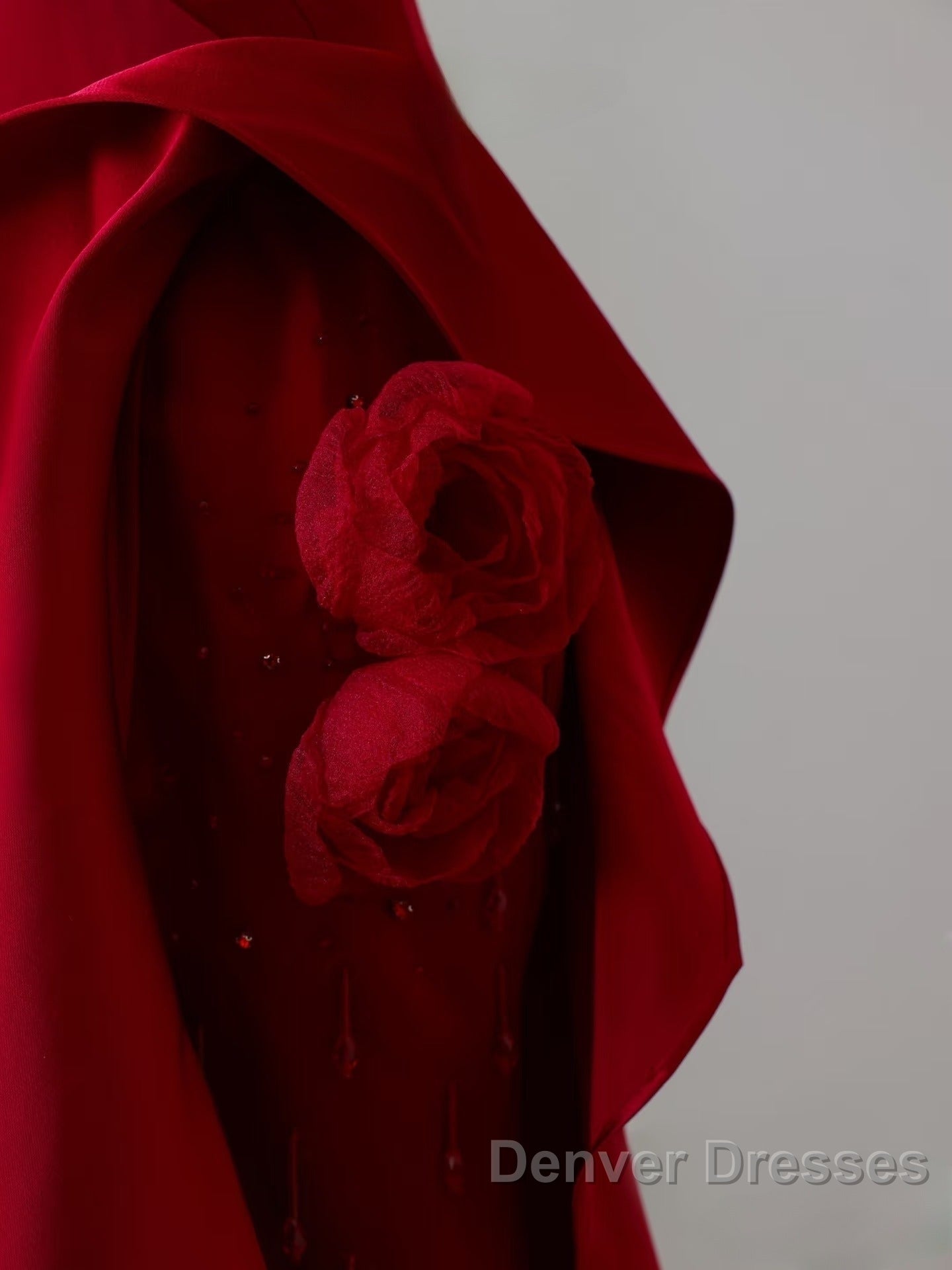 Simple Mermaid Off The Shoulder Neckline Burgundy Sequin Long Party Dress Prom Dress