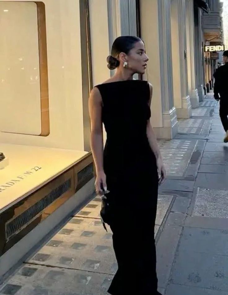 Simple Mermaid Straps Floor Length Sleeveless Black Prom Dress Secondary image
