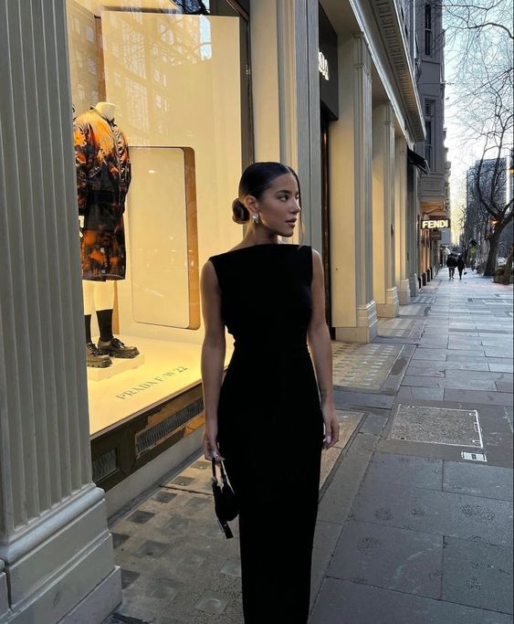Simple Mermaid Straps Floor Length Sleeveless Black Prom Dress Main image