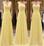 Simple Pleated Chiffon Bridesmaid Dress Mixed Style