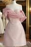 Simple Sheath Straps Pink Homecoming Dress 16Th Birthday Outfits