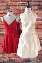 Simple Short Red Homecoming Dress,Cocktail Dress Classy