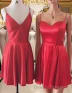 Simple Short Red Homecoming Dress,Cocktail Dress Classy