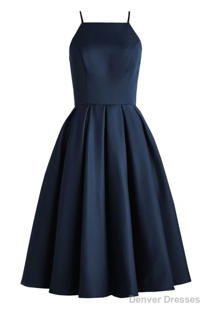 Simple Spaghetti Straps Short Homecoming Dress Cute Girls Short Cocktail Party Dress Short School Dance Dresses Secondary image