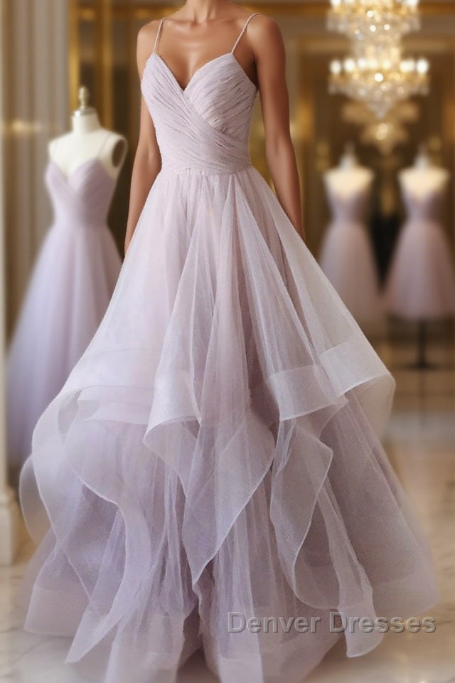 Simple sweetheart neck tulle long prom Dress formal Dress Main image