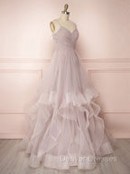 Simple Tulle Long Prom Dress Tulle Sweet 16 Dress