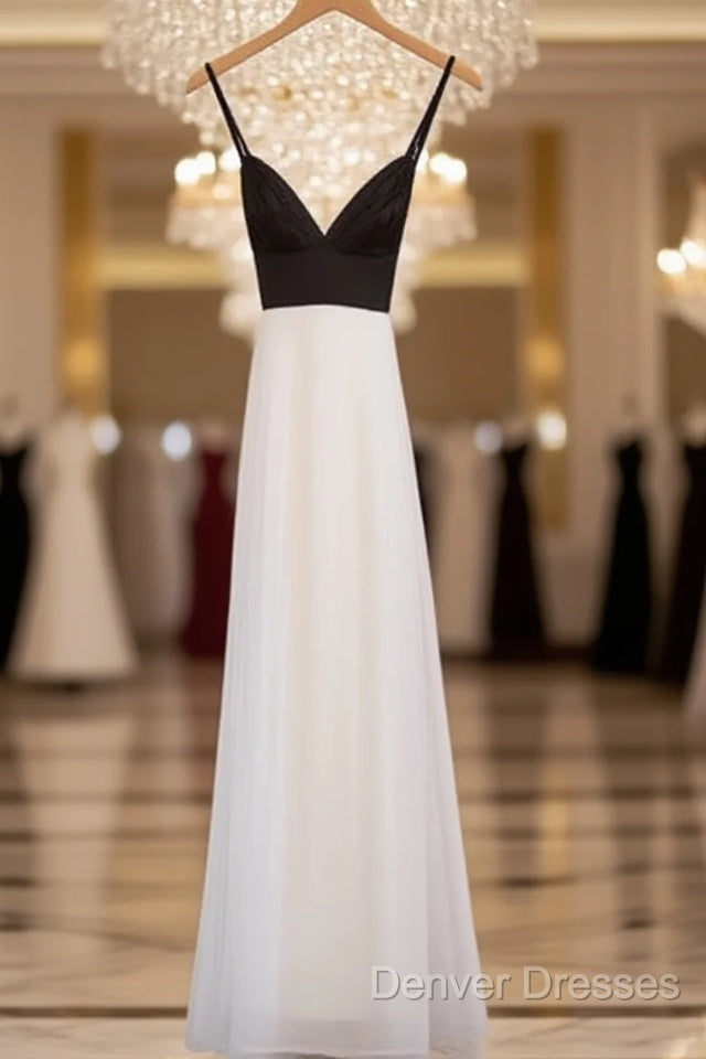 Simple White Chiffon Backless Long Prom Dress, Evening Dress