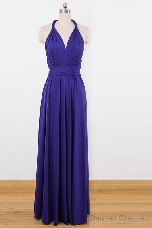 Sleeveless Long Convertible Bridesmaids Dresses