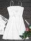 Sleeveless Spaghetti Mini A-Line Short Homecoming Dress