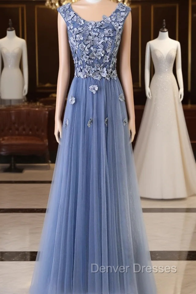 Sleeveless Tulle Floor-Length Scoop Neck Bridesmaids Dress Main image