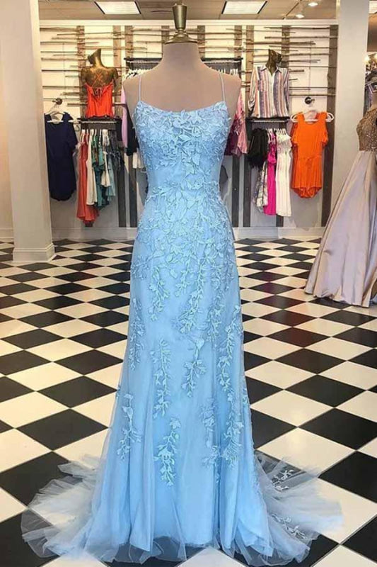 Baby Blue Mermaid Prom Dress | Stock In USA