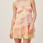 Spaghetti Straps Chiffon Lace Homecoming Dress Mini Prom Dress,