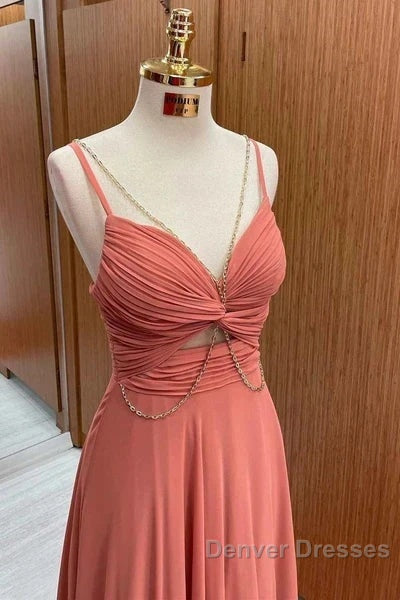 Spaghetti-Straps Chiffon Sweetheart Sleeveless A-Line Prom Dress Secondary image