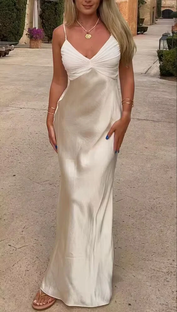 Champion Spaghetti Straps Sheath Long Prom Dress Main image