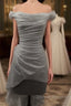 Sparkle Sequin Bling Bling Off The Shoulder  Wedding Dress