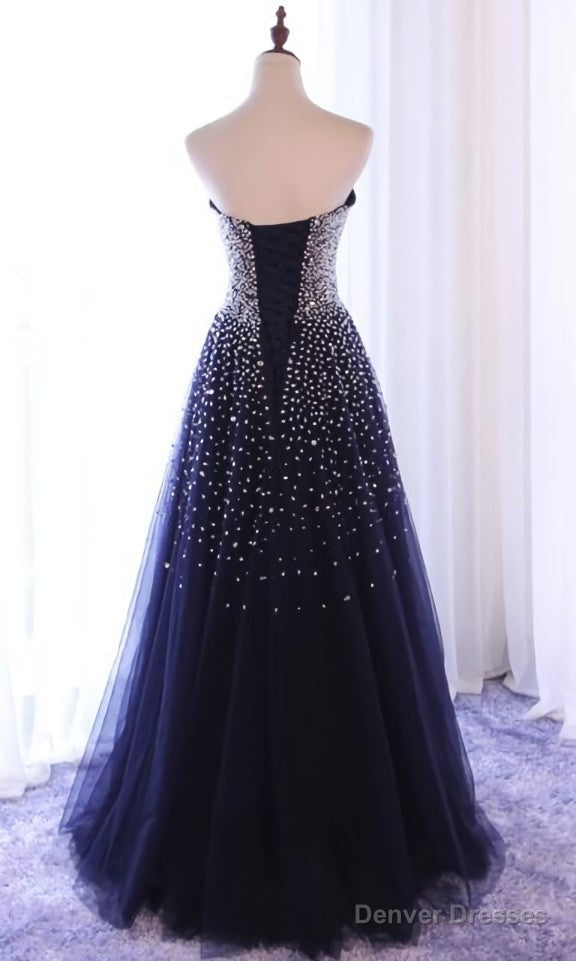 Sparkle Sequins A-line Party Dress , Handmade Formal Gowns