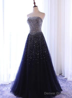 Sparkle Sequins A-line Party Dress , Handmade Formal Gowns