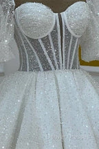 Sparkly A Line Short Cocktail Dress White Sequin 18Th Birthday Outfits