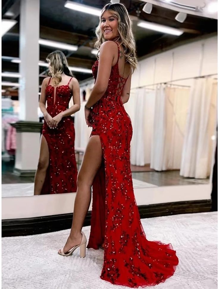 Mermaid /Trumpet Evening Gown Open Back Prom Dress Party Dress Secondary image