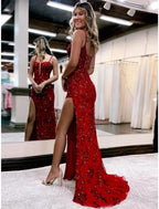 Mermaid /Trumpet Evening Gown Open Back Prom Dress Party Dress