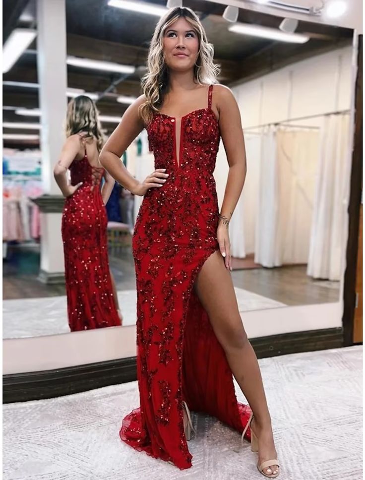 Mermaid /Trumpet Evening Gown Open Back Prom Dress Party Dress Main image