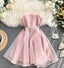 Strap High Waist Sleeveless Mini Elegant Homecoming Dress