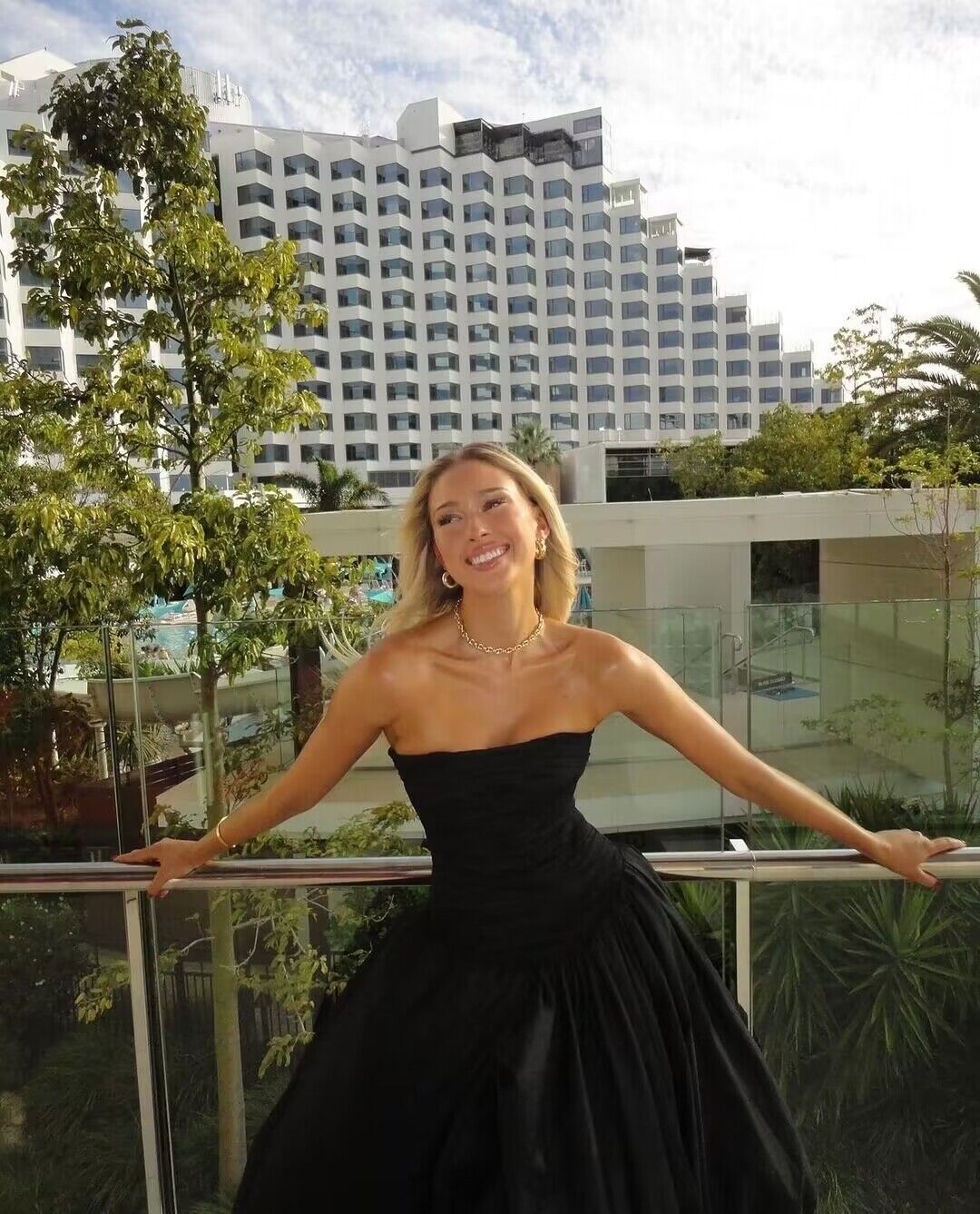 Strapless Black A Line Long Prom Dress With Slit