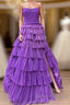 Strapless Long Prom Dress With Ruffle Skirt