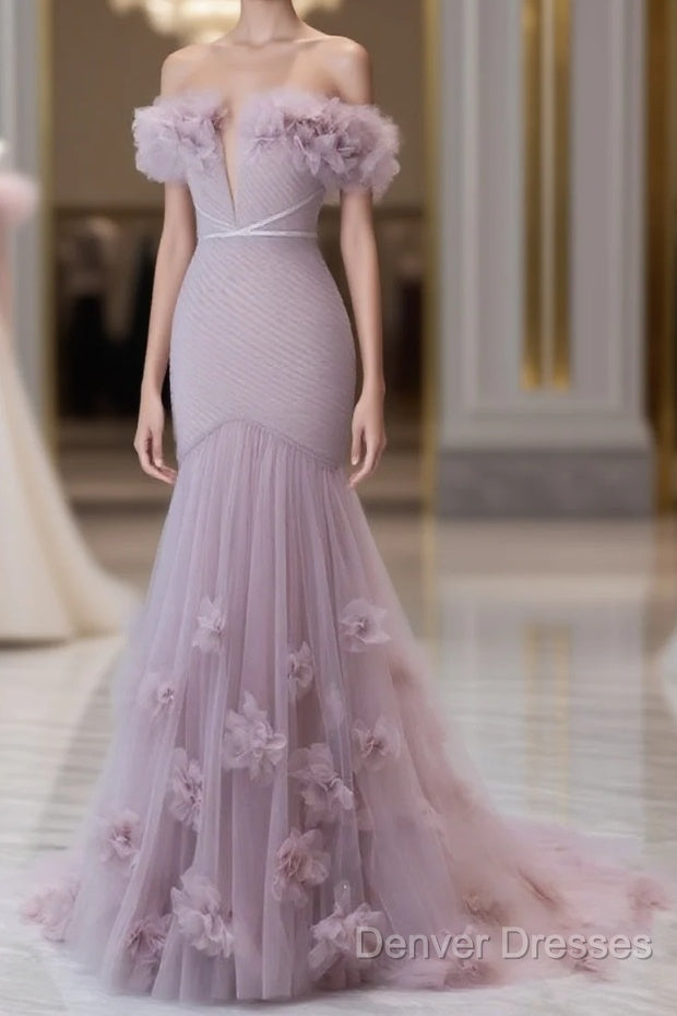 Strapless Pink Chiffon Creased Evening Dress Floor Length Mermaid Prom Dress With Sweep