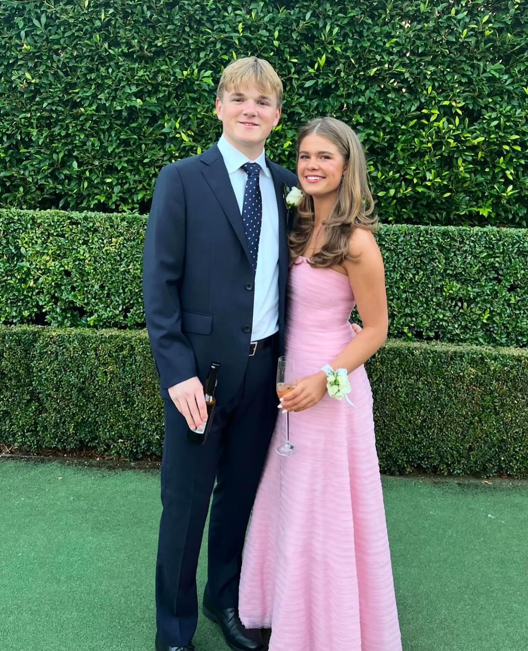 Strapless Pink Long Prom Dress Evening Formal Party Gown Secondary image
