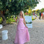 Strapless Pink Long Prom Dress Evening Formal Party Gown