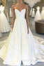 Strapless Sweetheart Chapel Train Taffeta Wedding Dress Ball Gowns